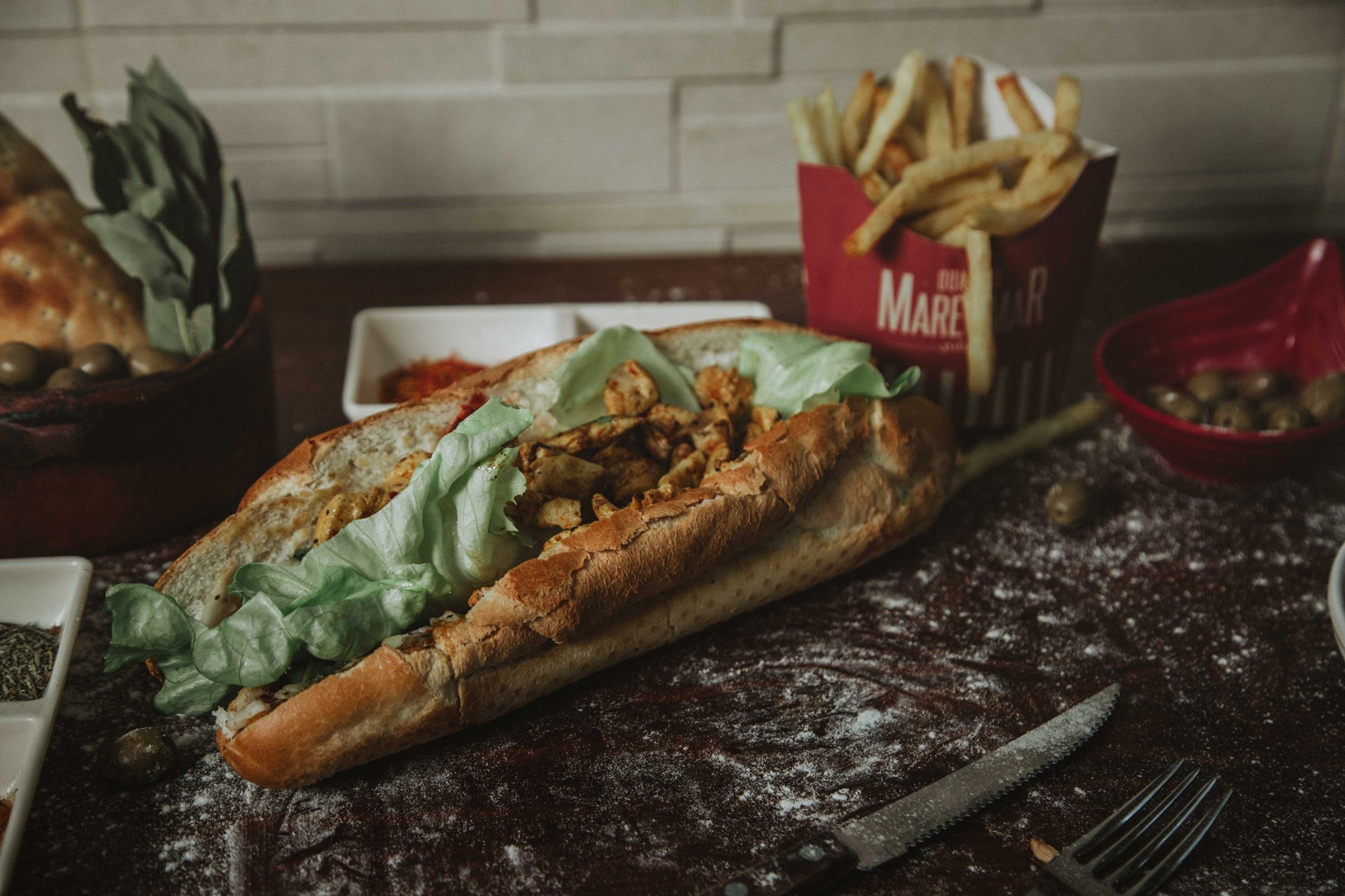 Sandwich Chawarma & frites