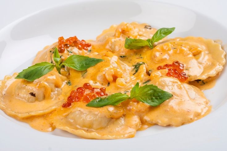 Ravioli au Saumon et Crevettes