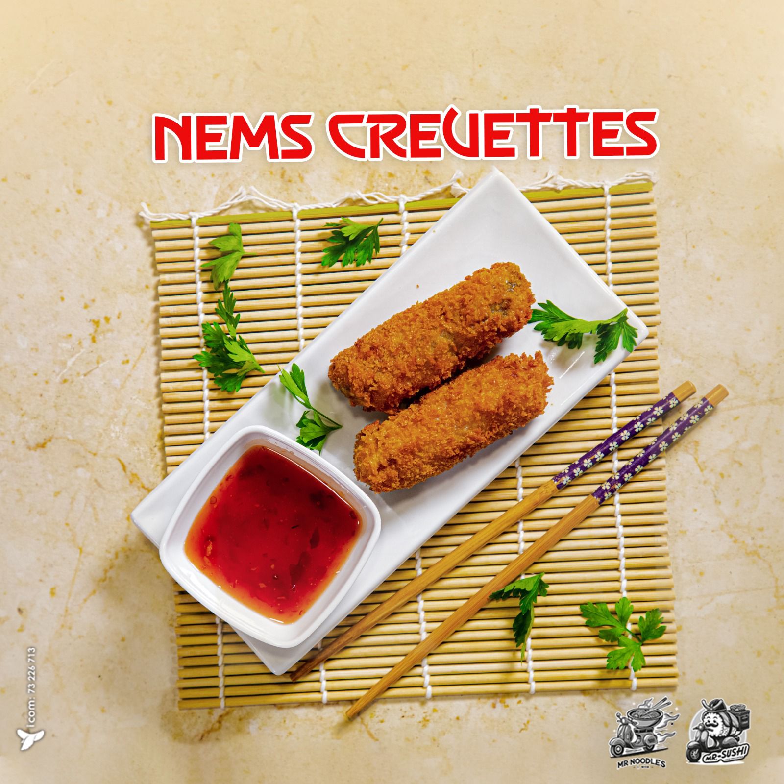 Nems crevettes (2pcs)