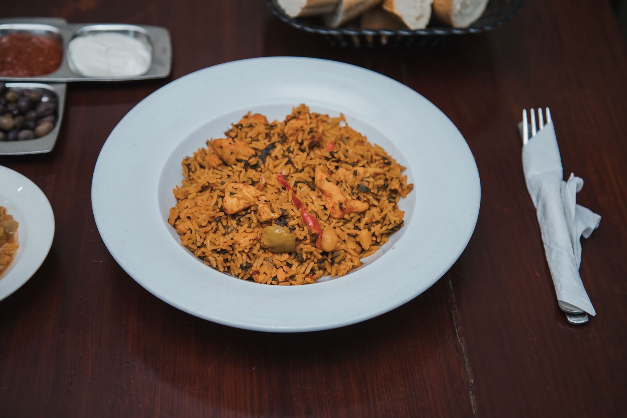 Riz Jerbi au poulet