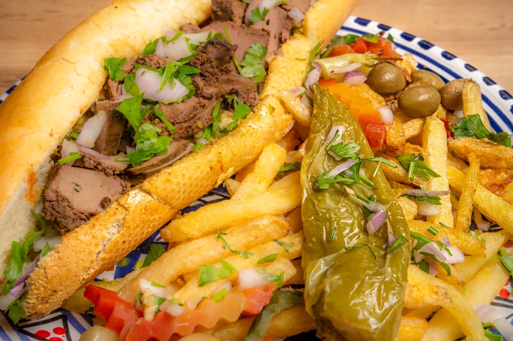 Sandwich Kafteji Kebda boeuf