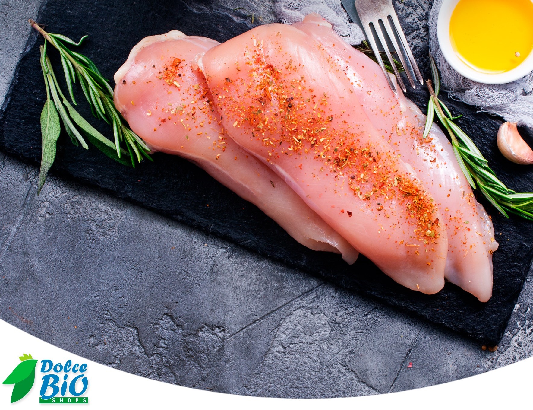 Escalope de poulet Romarin Citron (1Kg)