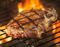 Steak grillé
