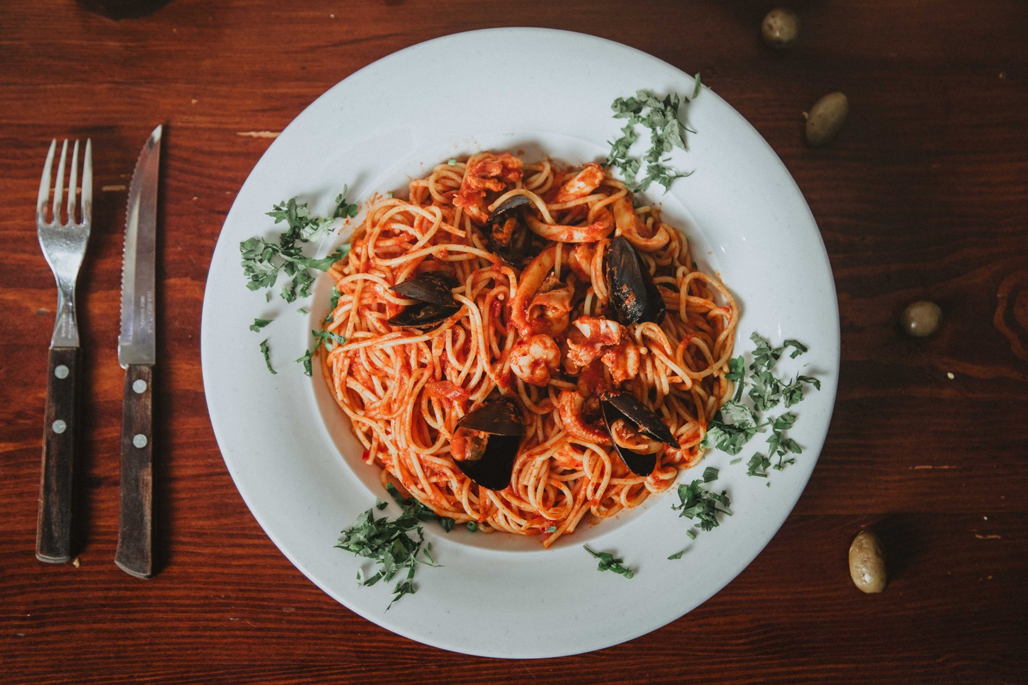 Spaghetti aux fruits de mer