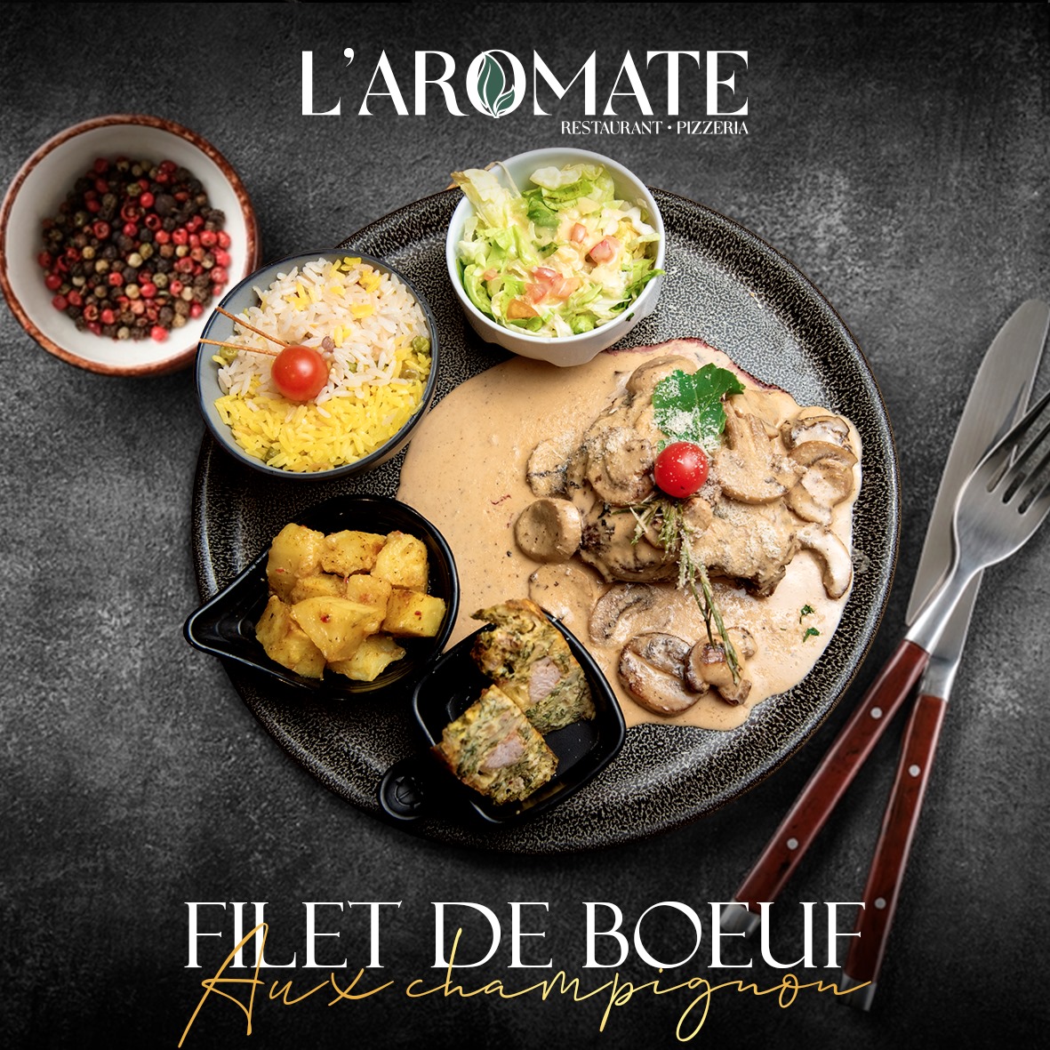 filet de boeuf aux champignons