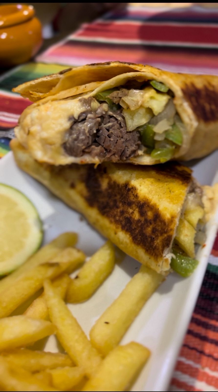 burrito viande double pate