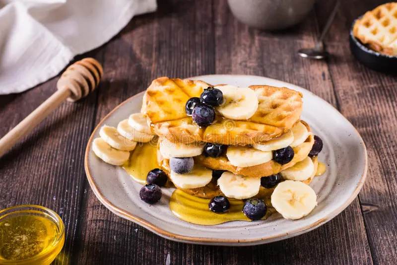 Gaufre Banane Miel