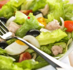 Salade poulet pané