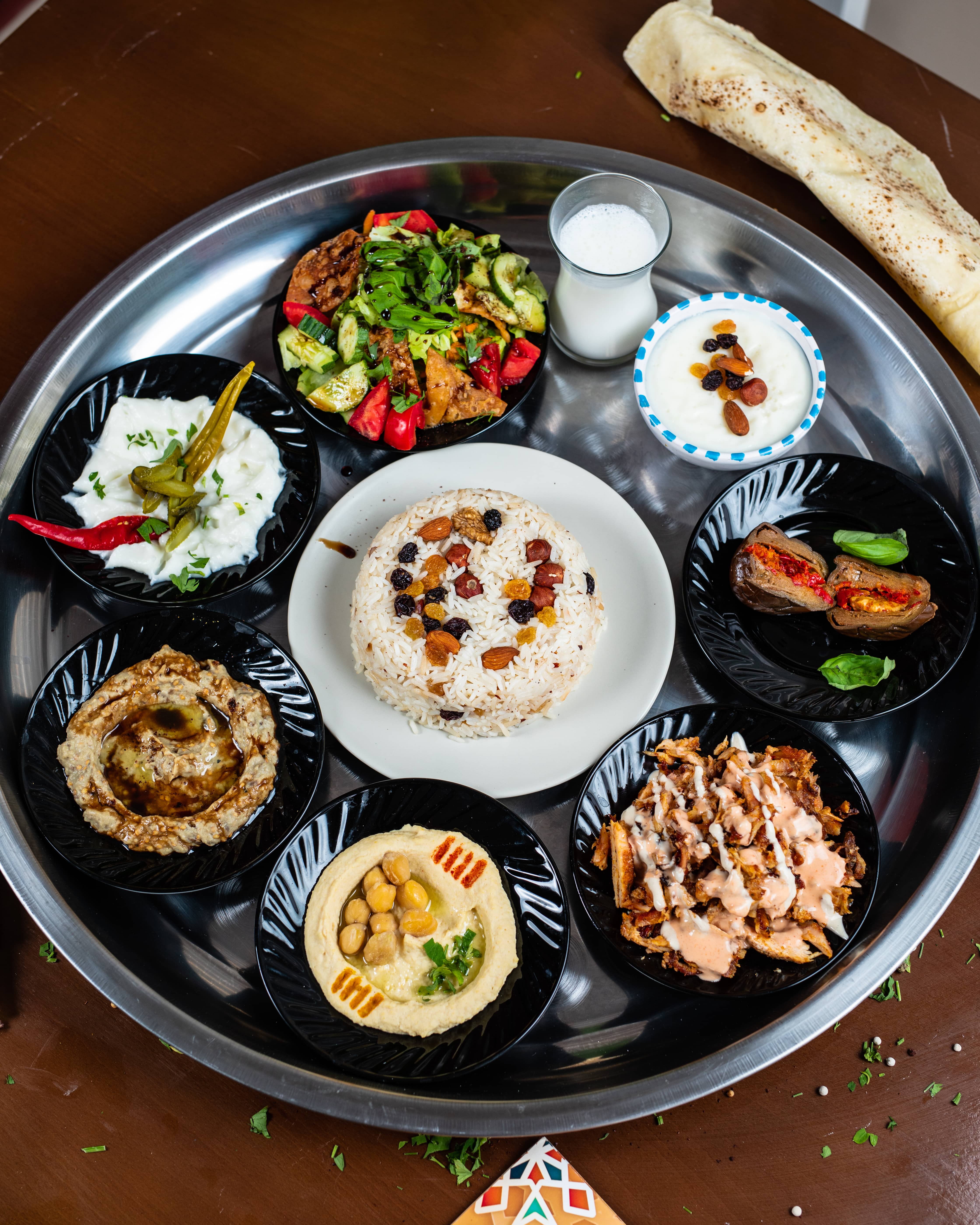 طبق شاورما دجاج