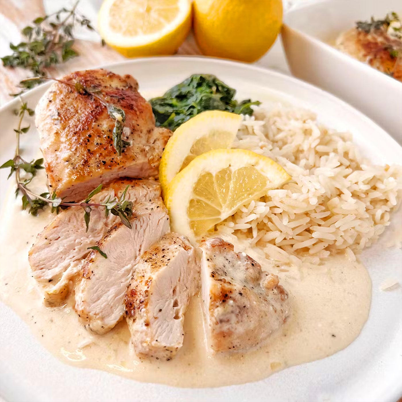 Suprême de Poulet à La Crème de Citron