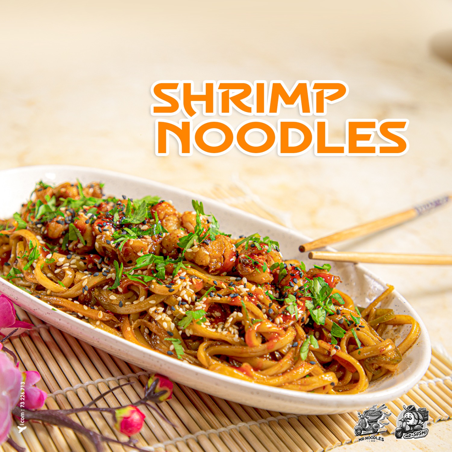 Nouilles Crevettes