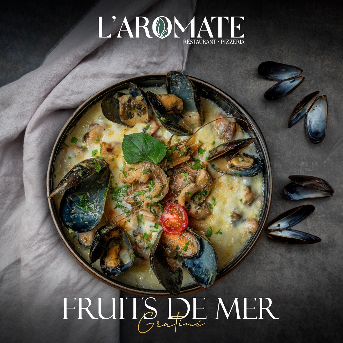 Fruits de mer gratinés