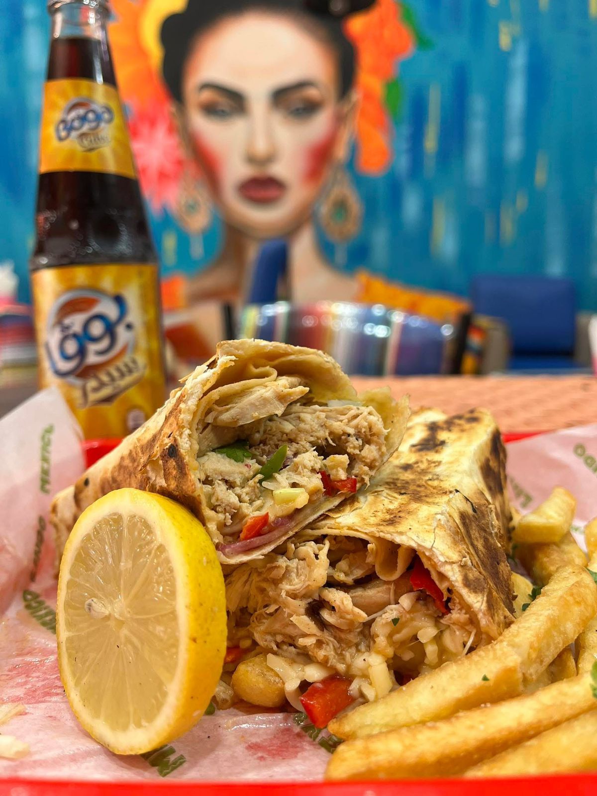 burrito poulet double pate