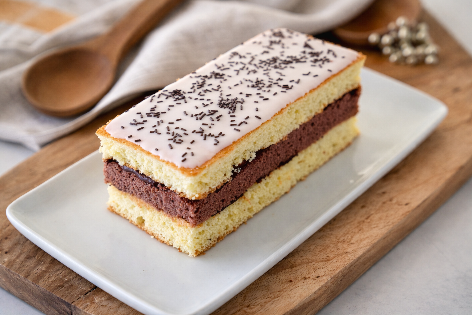 Morceau Gâteau américain framboise