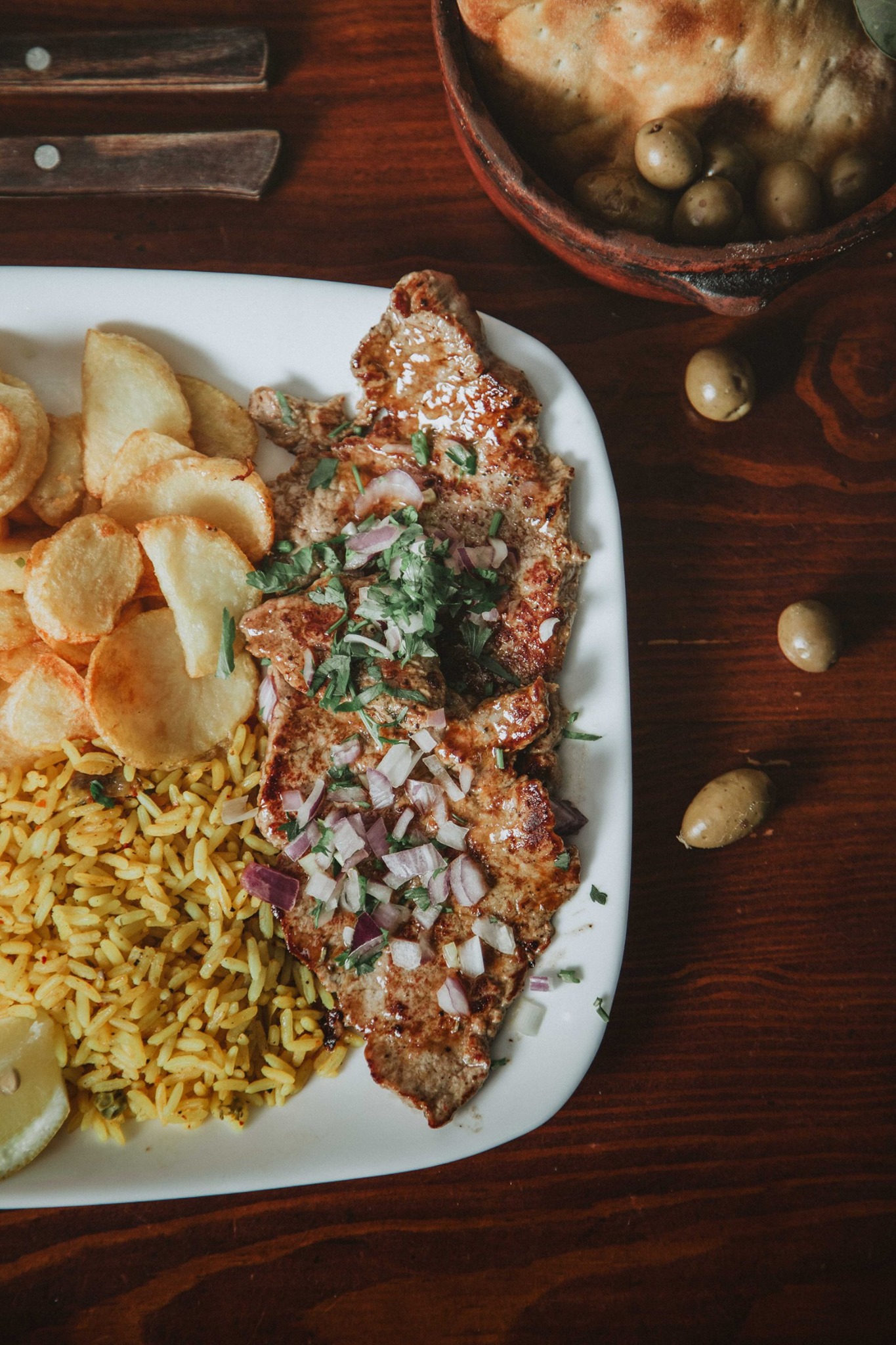 Steak grillé