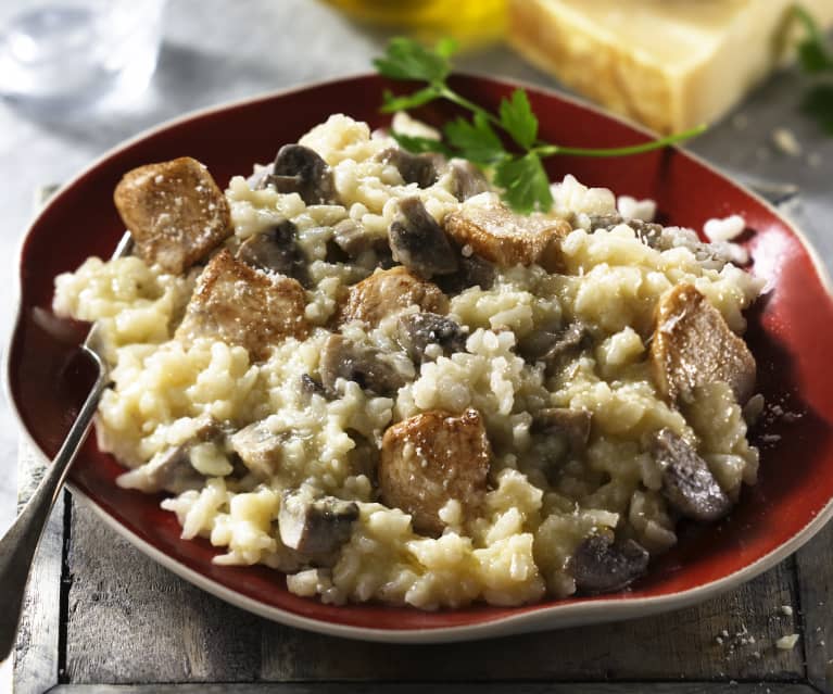 Risotto Poulet Champignons
