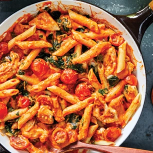 Pasta rosé poulet