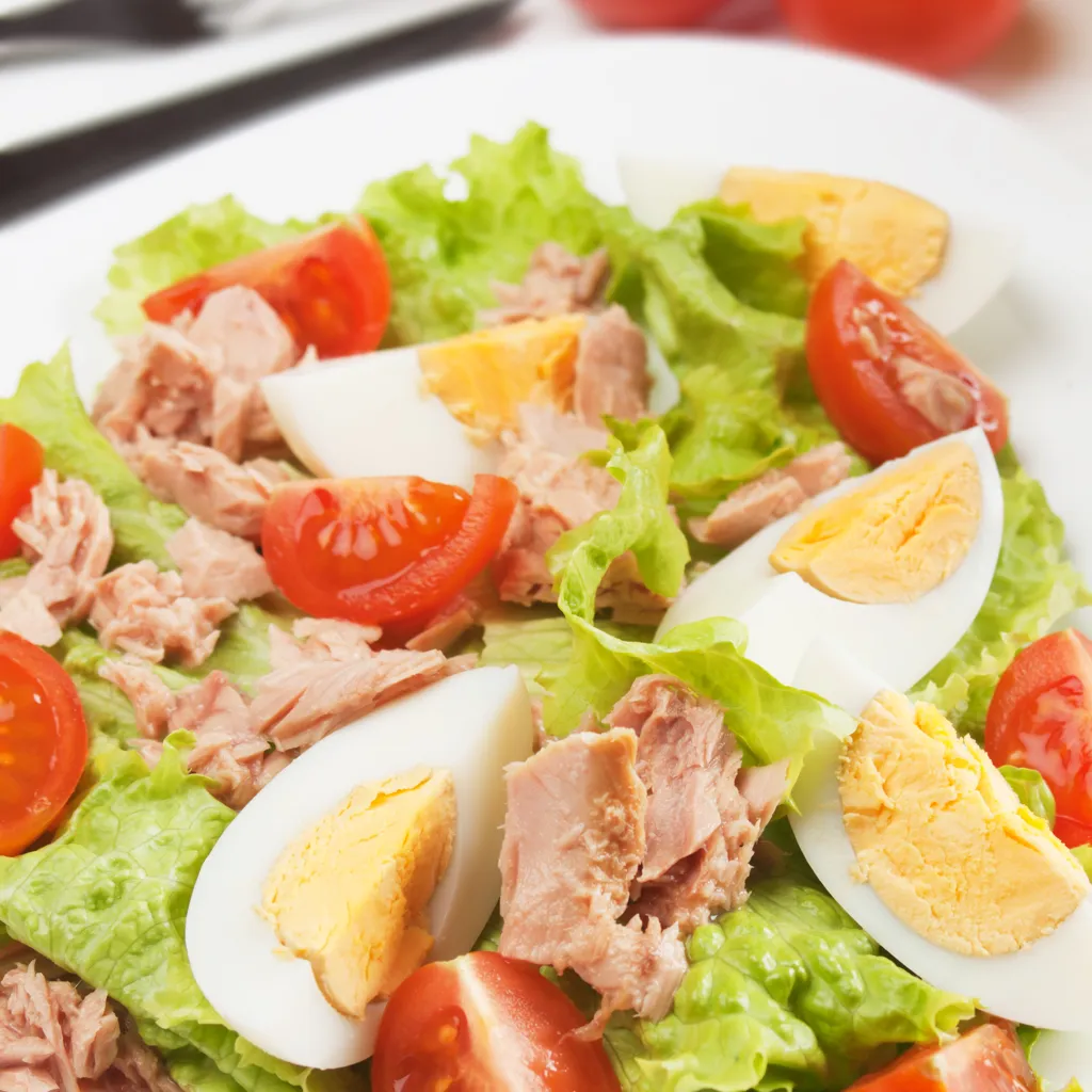 Salade verte au thon