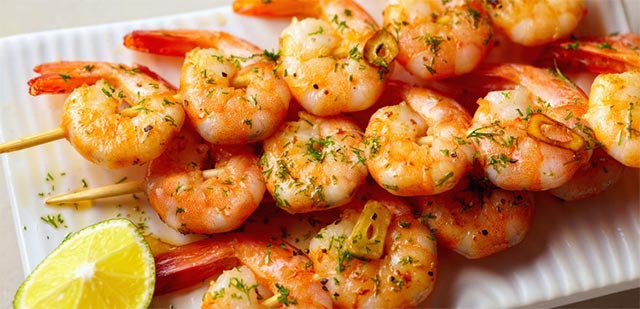 Crevettes Grillées (6 piéces)