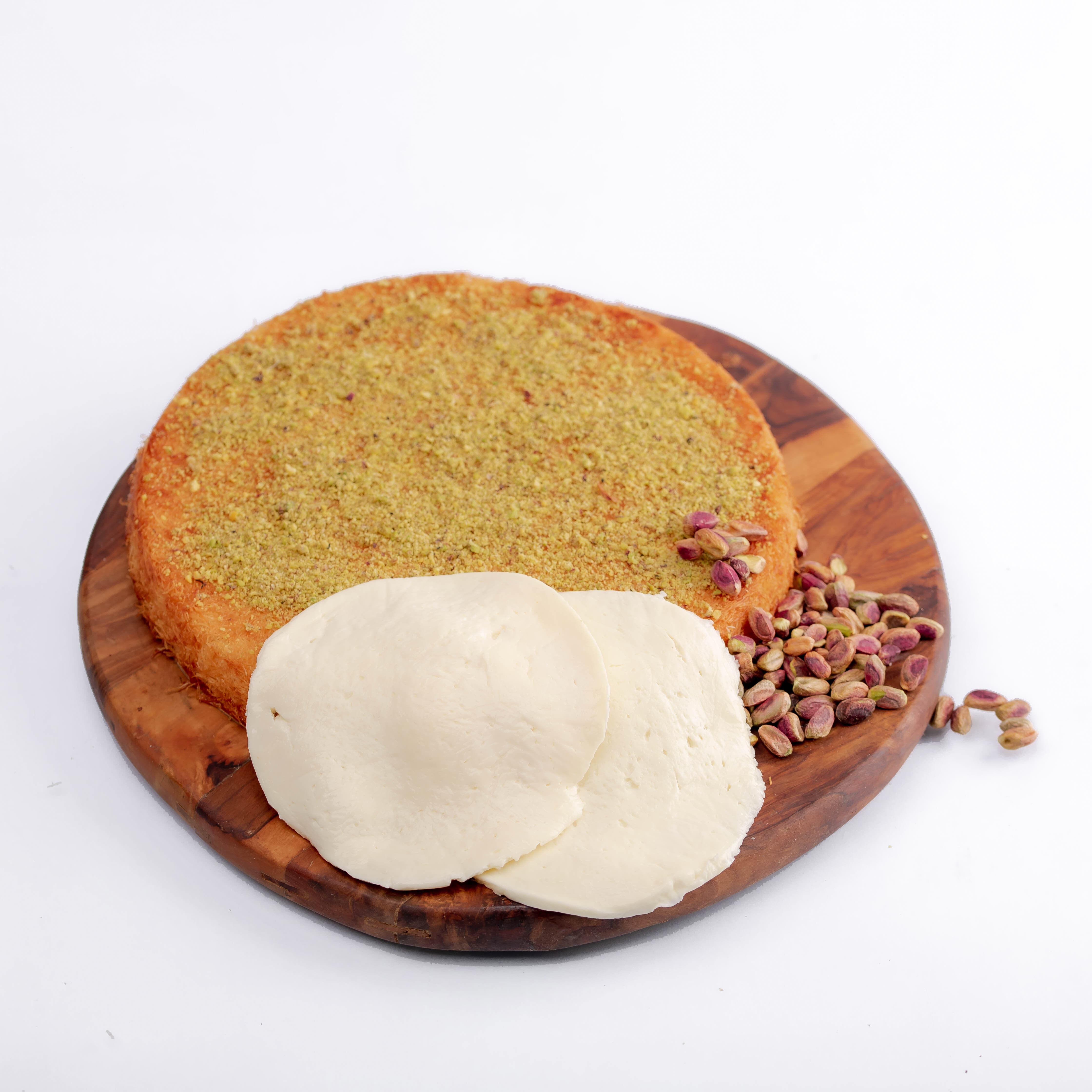 Kunafa pistache à la Mozzarella Arbi
