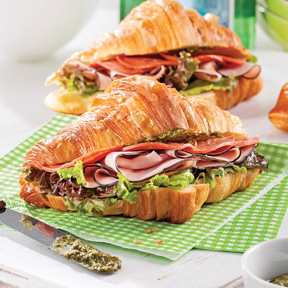 Croissant jambon fumé