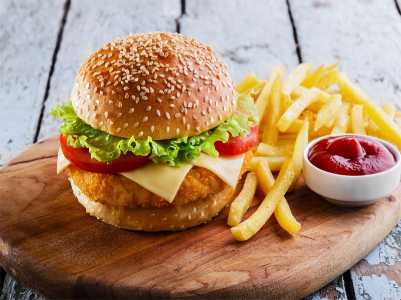 Hamburger Chicken cheese