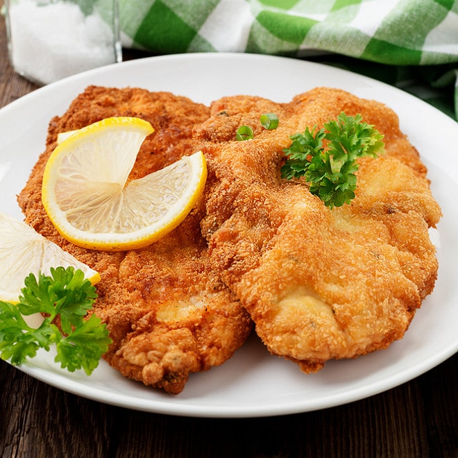 Plat escalope pané
